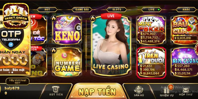 Giới thiệu đôi nét về slots game trên dưới 8kbet